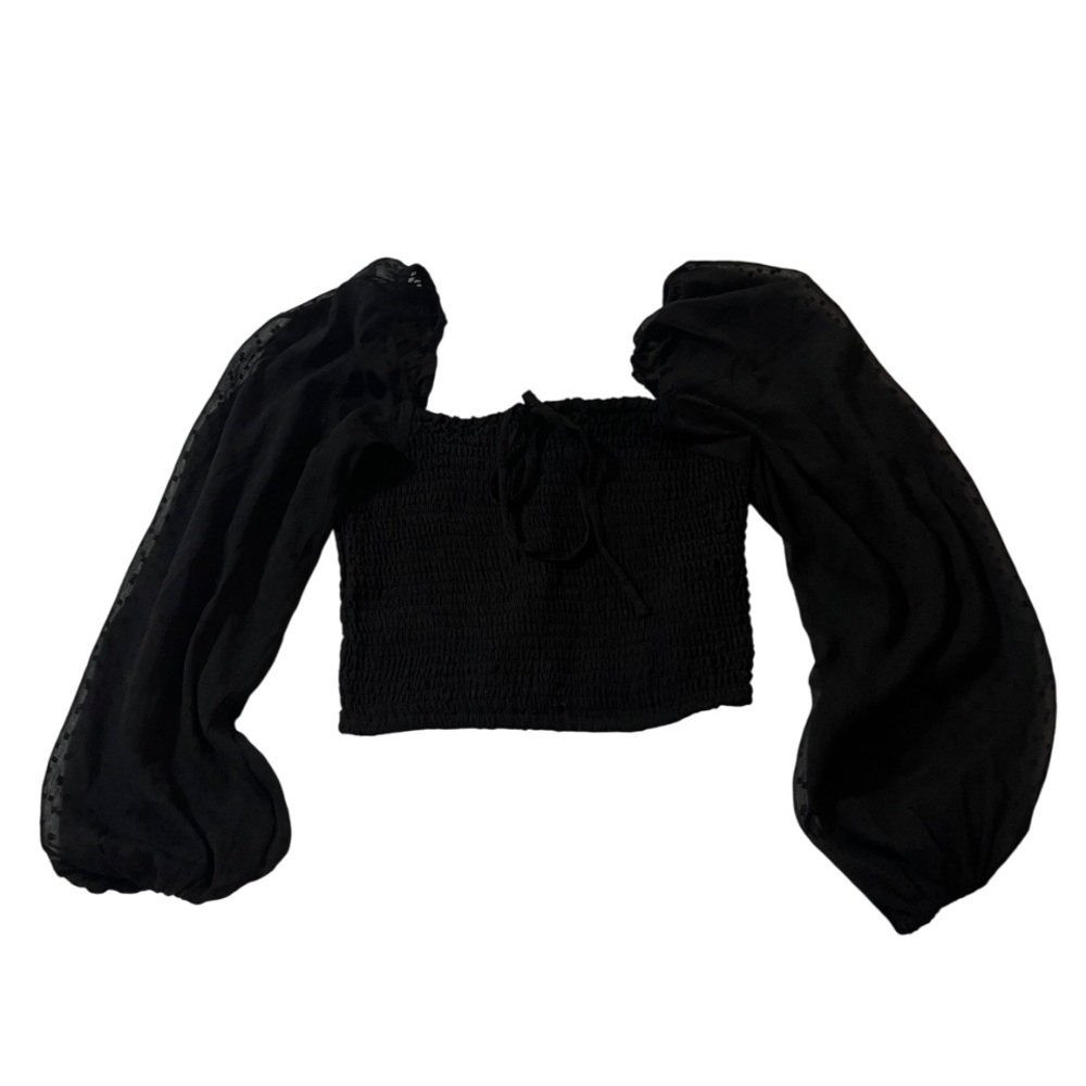 Women's Black Elegant Top - Size XS